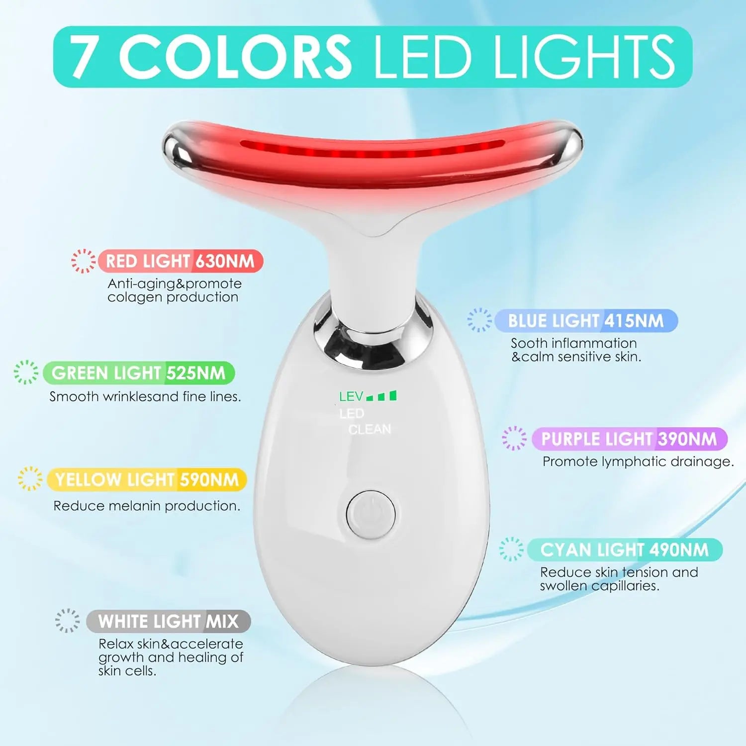7-in-1 LED Facial Massager Pro