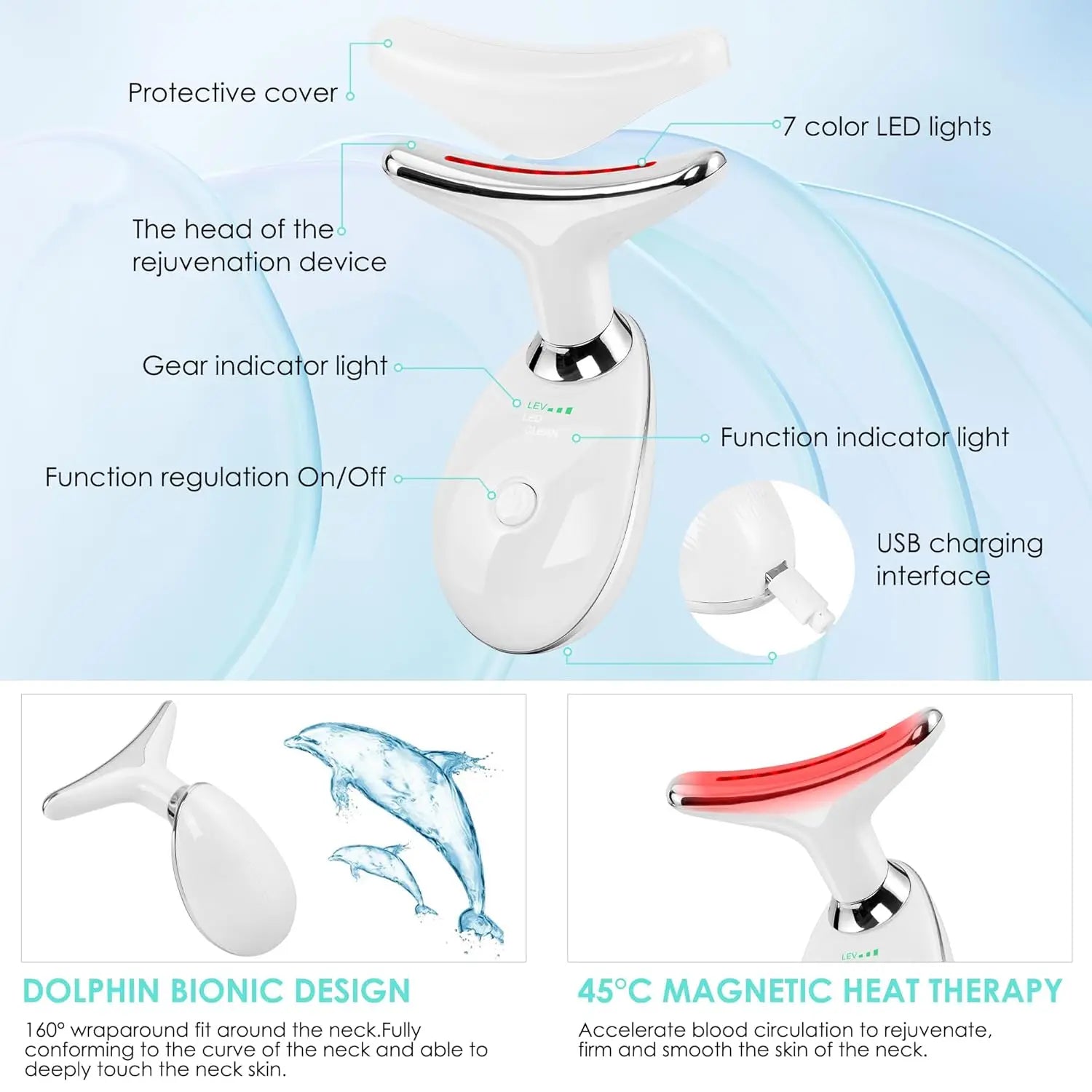 7-in-1 LED Facial Massager Pro